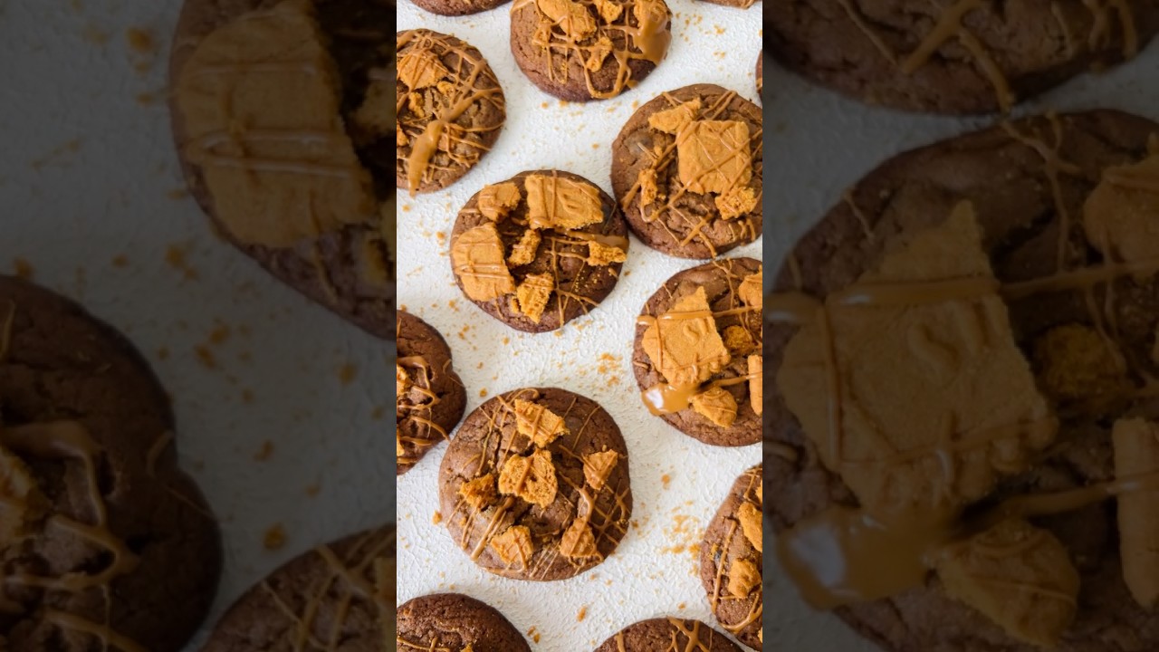 Biscoff Butter Cookies!#biscoffbuttercookies#biscoffcookies#biscoff#cookies#bakersbench