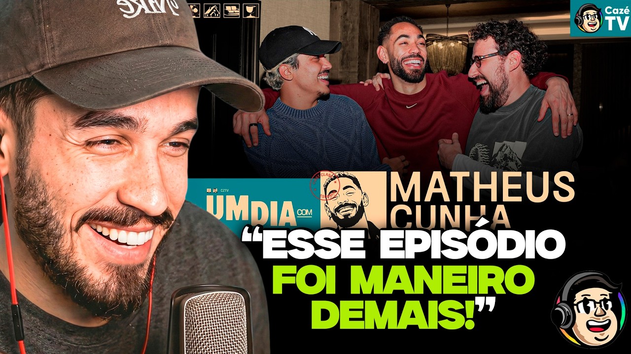 UM DIA COM MATHEUS CUNHA! BELT E CHICO NA RESENHA COM O CRAQUE DO UNITED! | REACT CAZÉ TV
