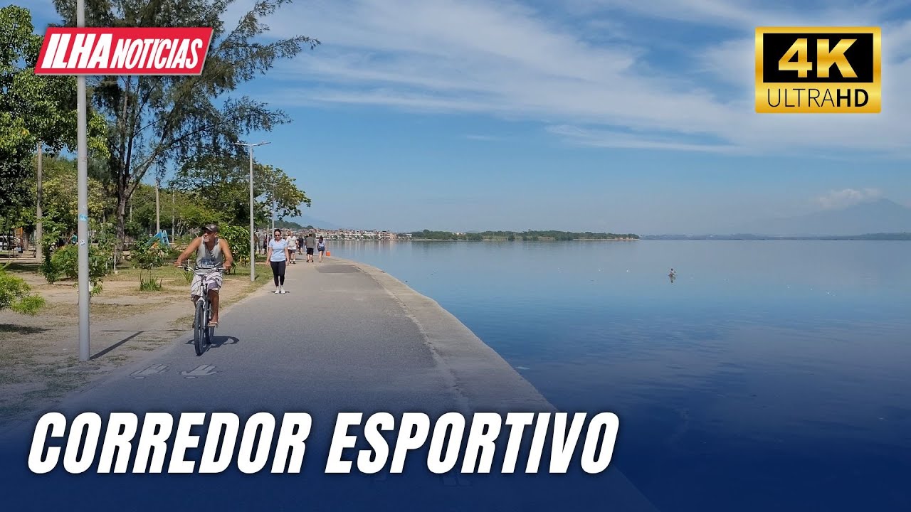 [4K] Corredor Esportivo, Ilha do Governador, Rio de Janeiro – Caminhada – Walking Tour – 2022