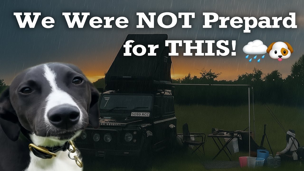 Wild Camping With a Puppy… and a Storm! 🌧️  His First Rooftop Tent Trip 🐶