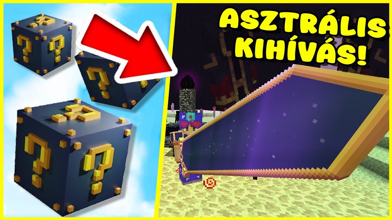 KIJÁTSZOTTAM AZ ASZTRÁLIS LUCKY BLOCK MODOT! / *ASTRAL LUCKY BLOCK CHALLENGE*