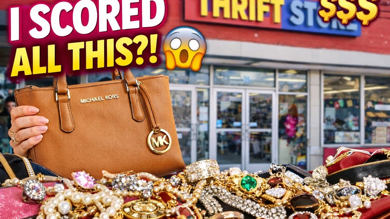 Покупки в секонд-хенде! Украшения, косметика, невероятная находка за 20 долларов!