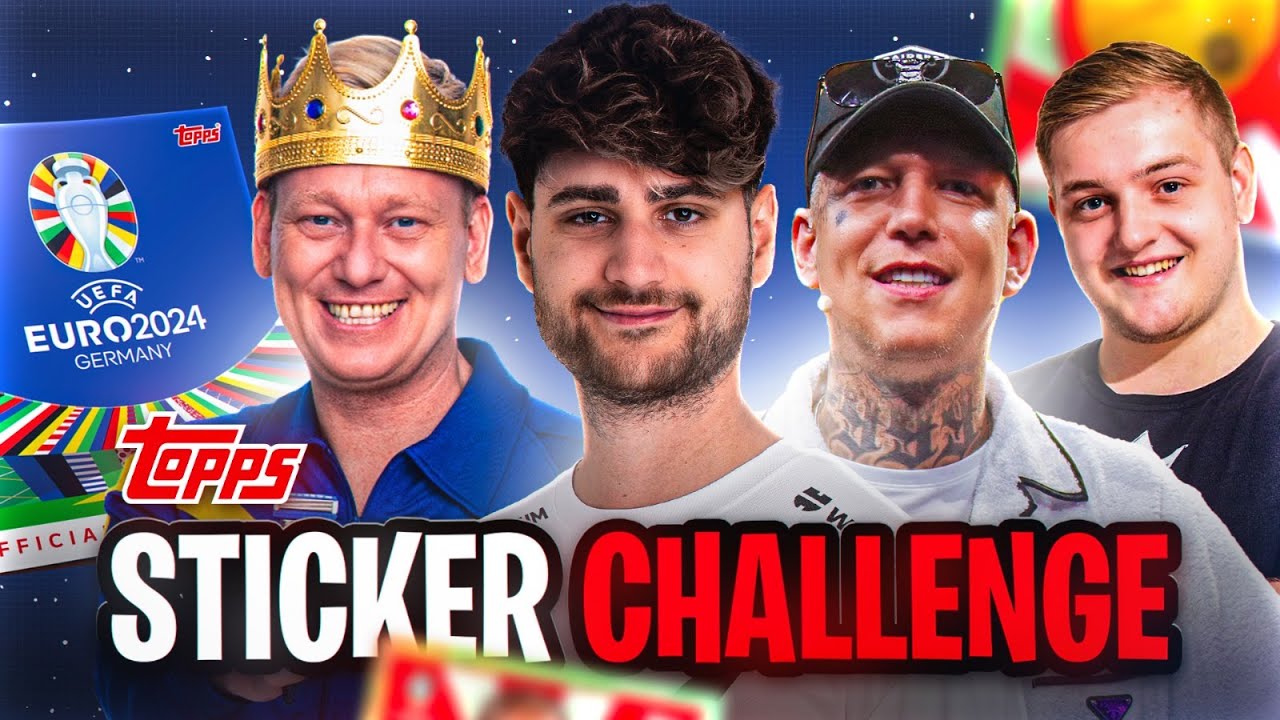REALLIFE PACK OPENING MIT MONTE, KNOSSI & TRYMACS!😂⚽️ TOPPS Sticker Challenge Wette🔥