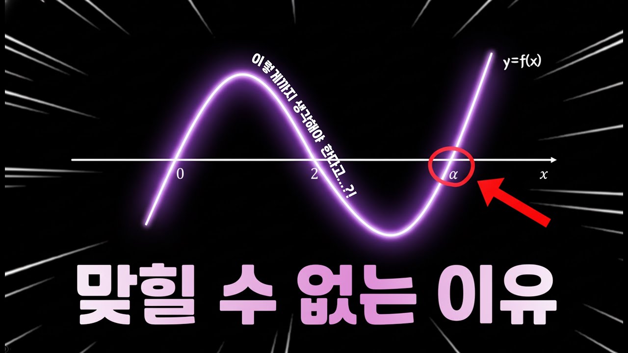 대부분의 수험생들이 맞힐 수 없었던 킬러문제🔥 (2026학년도 수능 공통 21번)