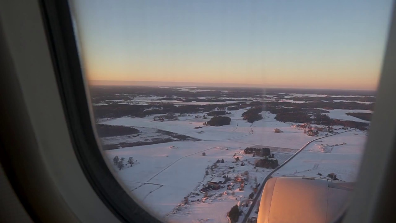 Sweden, Stockholm, Arlanda Airport Terminal 5, landing with Air China