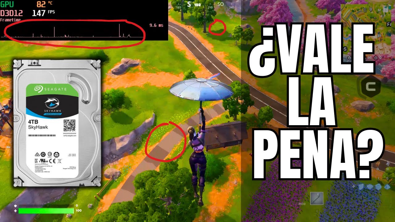 Probé Fortnite con un HDD y esto pasó...