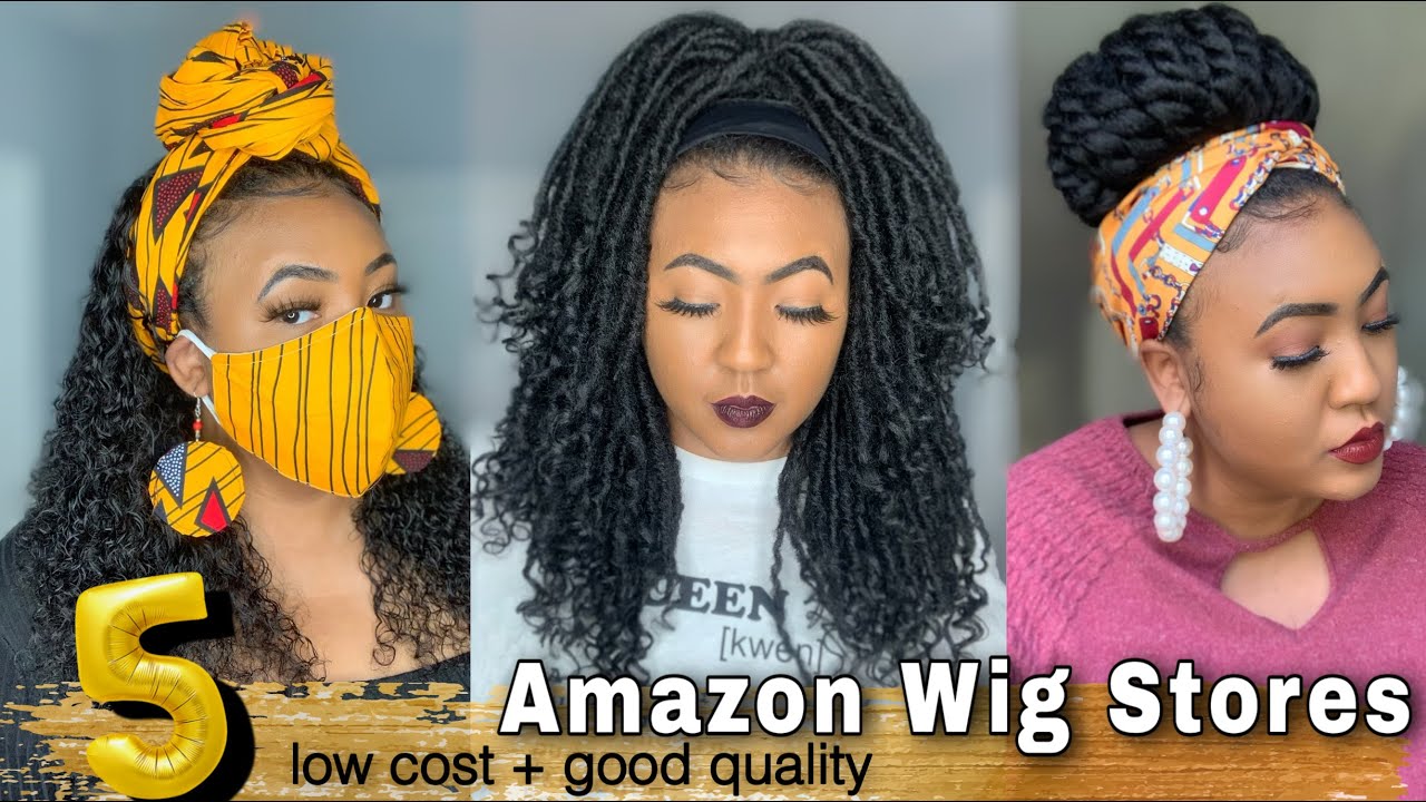 Online Hair Shop With Me 😍 5 HAIR STORES ON AMAZON That Are GOOD + CHEAP WIGS WITH HEADBANDS
