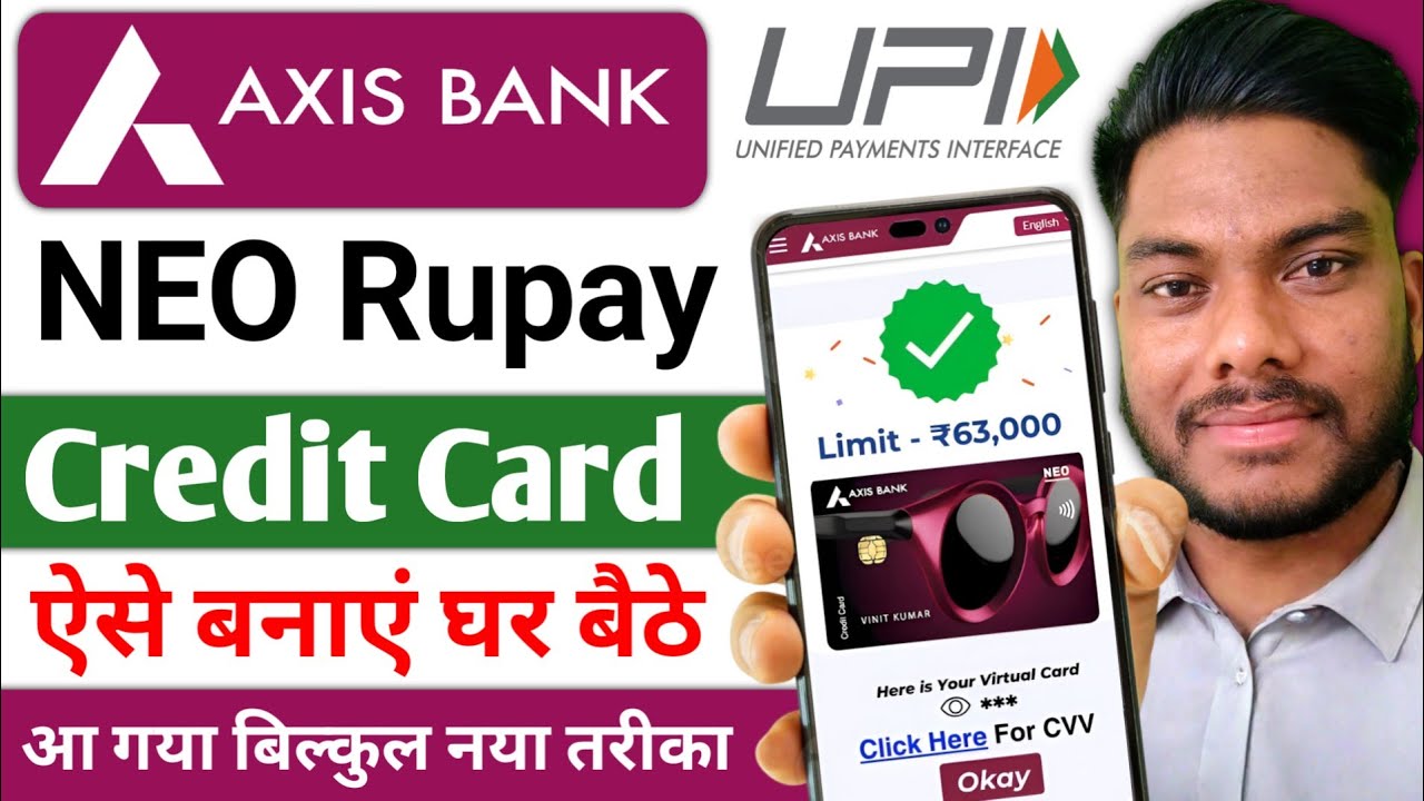 Axis Bank Rupay Neo Credit Card Apply Kese karen Axis Bank Credit Card Apply Online Axis Credit Card