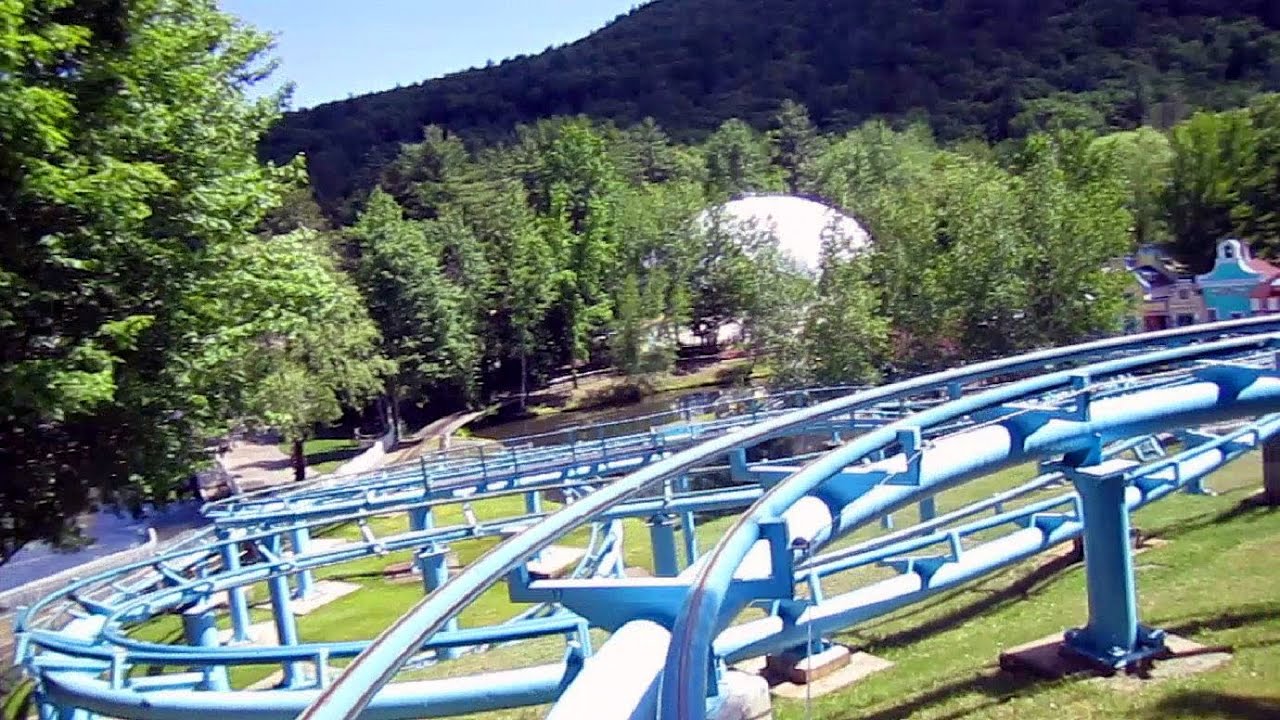 Polar Coaster front seat on-ride HD POV Story Land