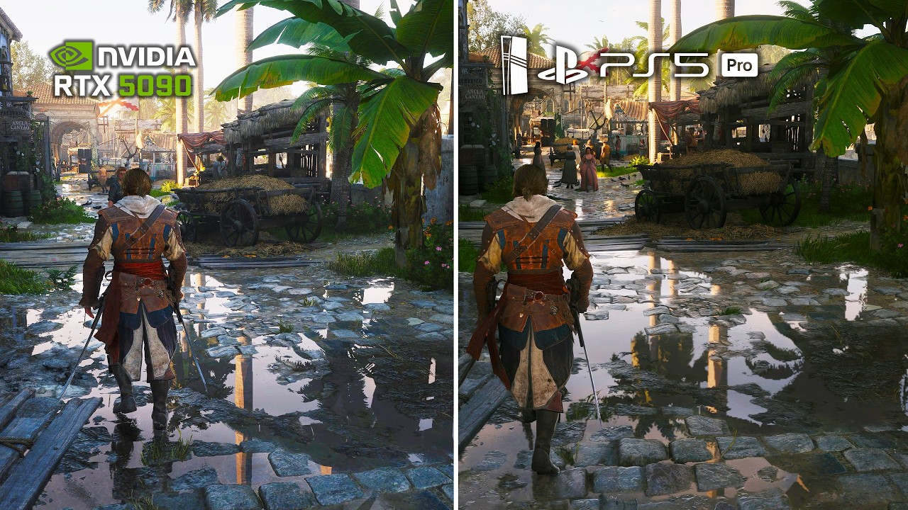 AC Black Flag Resynced (PS5 Pro Vs RTX 5090 32GB) Insane Difference  | 4K60FPS Ultra Ray Tracing