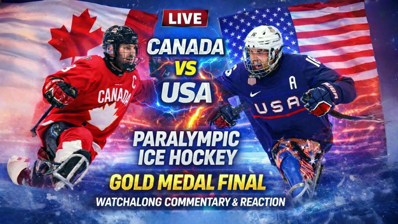 Canada vs USA Live Paraolympic Ice Hockey Final Gold Medal Watchalong Commentary Reaction