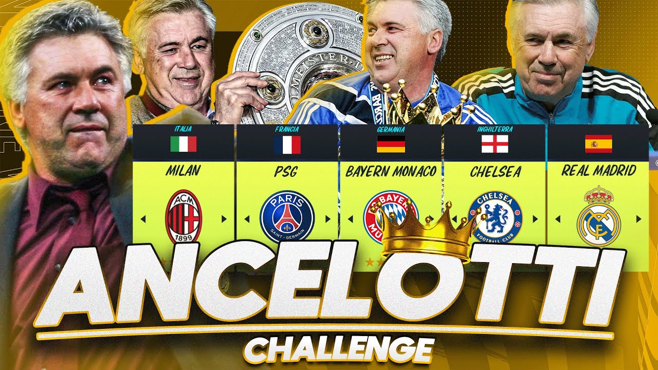 CARLO ANCELOTTI CHALLENGE, UNA SFIDA FOLLE!! - FIFA CARRIERA ALLENATORE