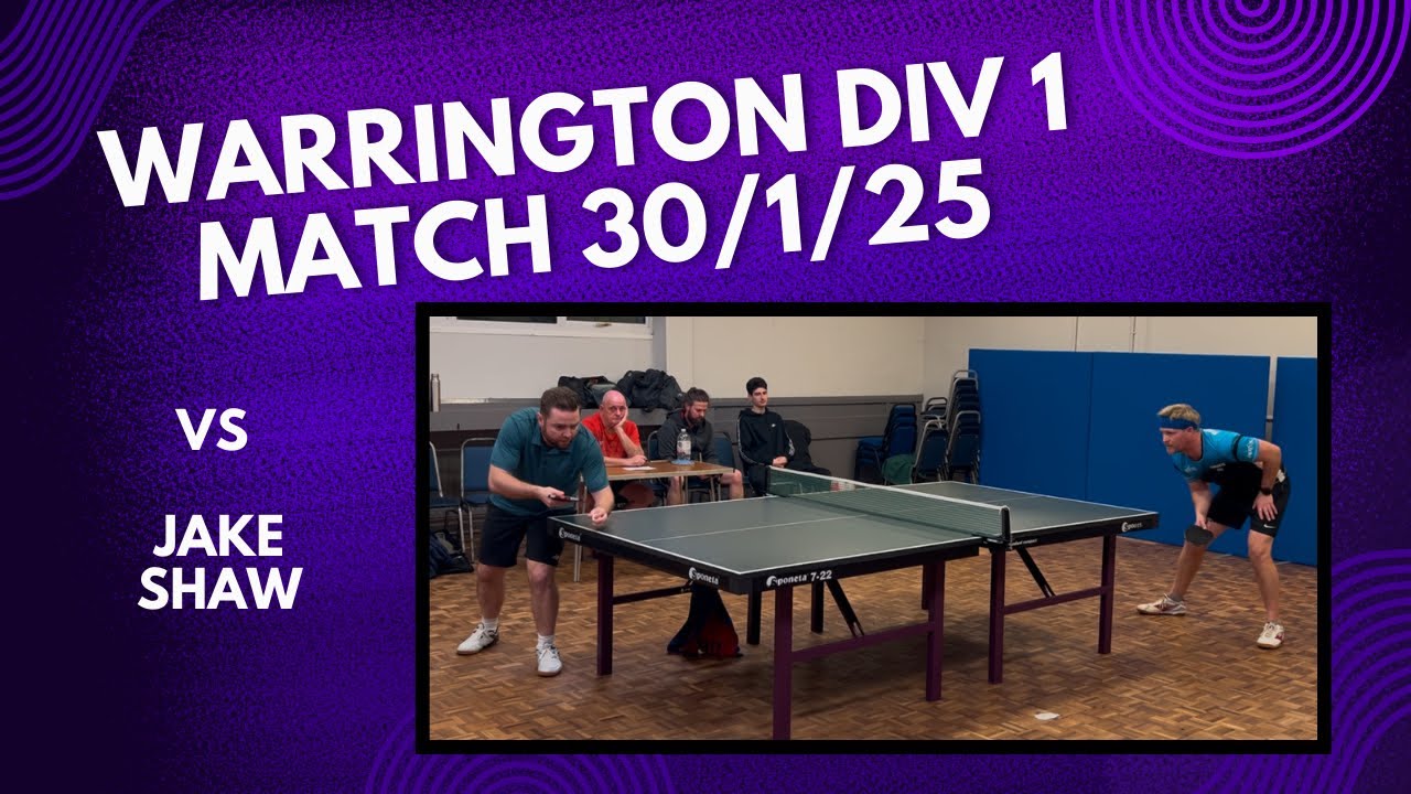 Neil Myatt vs Jake Shaw | Warrington Div 1 League Match | 30/1/25