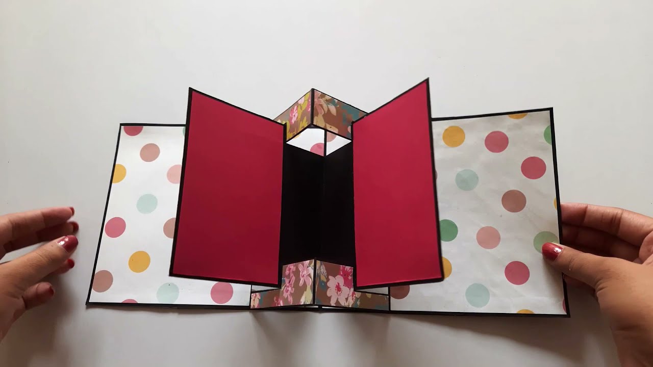 Pop Up Page Card Tutorial | Cards for Scrapbook/ Explosion Box | Scrapbook Page Ideas |