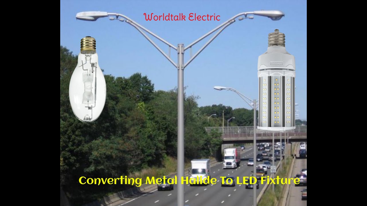 Converting A Metal Halide Lighting Fixture Into LED.