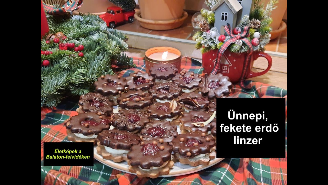 Ünnepi, fekete erdő linzer