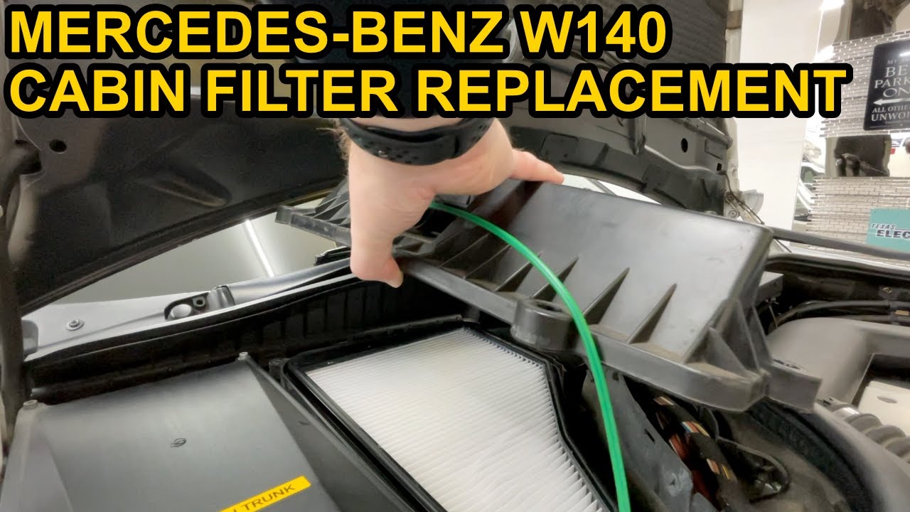 Mercedes-Benz W140 Cabin Air Filter Replacement (S320 S420 S500 S600)