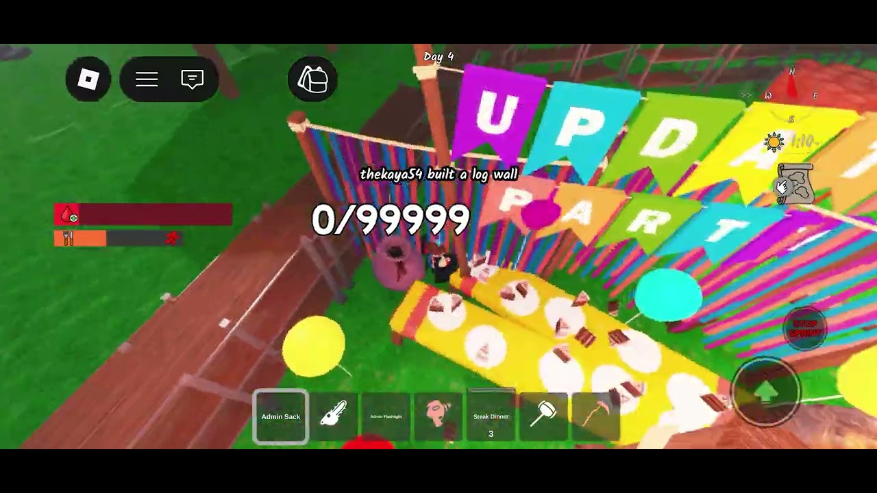 What will admin give us today in 99 nights in the forest? #roblox