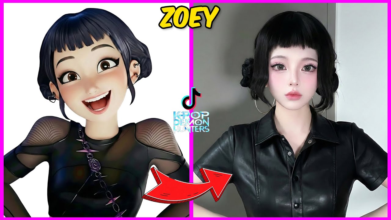 KPOP Demon Hunters in Real-Life TikTok Version ~ Guess Demon Hunter By Dancing💃️ Rumi, Jinu, Golden