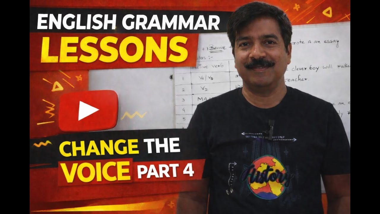 Change the Voice in English Grammar | Part 4 |