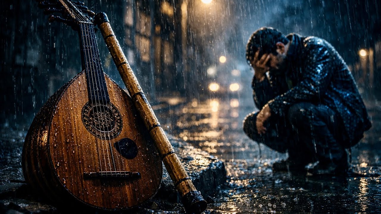 موسيقي حزينة (عزف عود وناي) يبكي القلوب 🌧️💔 مقام الصبا | Deepest Sad Music & Rain