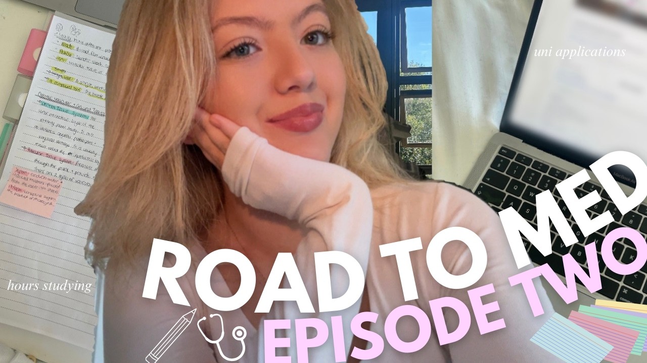 ROAD TO MED EP.2 🧠👩🏼‍⚕️ || biology cramming, app season stress