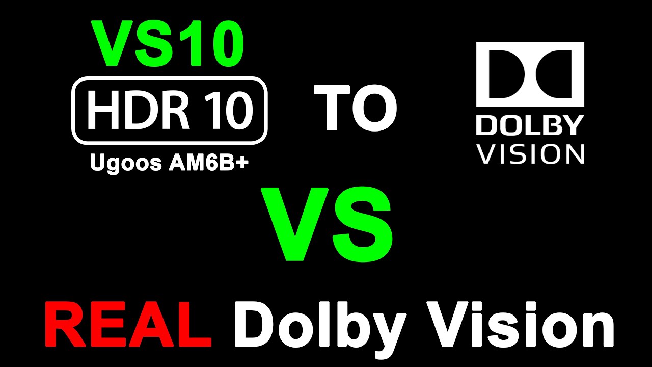 VS10 HDR10 to Dolby Vision vs Real Dolby Vision Ugoos AM6B+ CPM A14