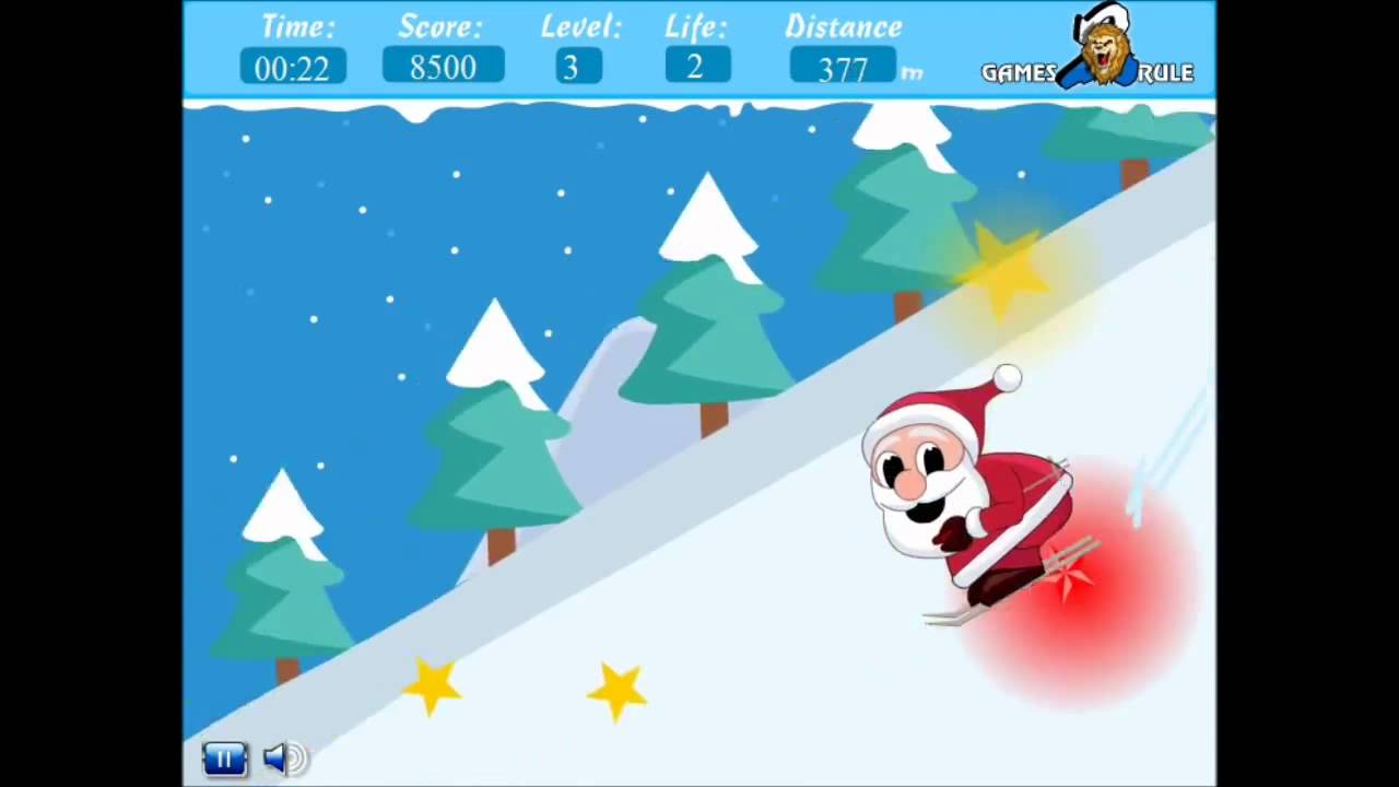 Santa Ski Gameplay by LtWeenie