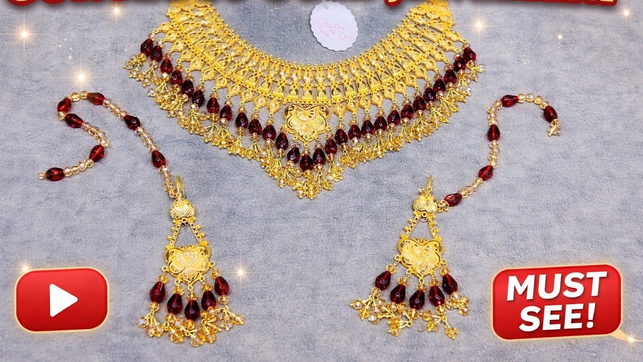 Gold Bridal Necklace Set | Latest Wedding Jewellery Design 2026 | Heavy Bridal Set