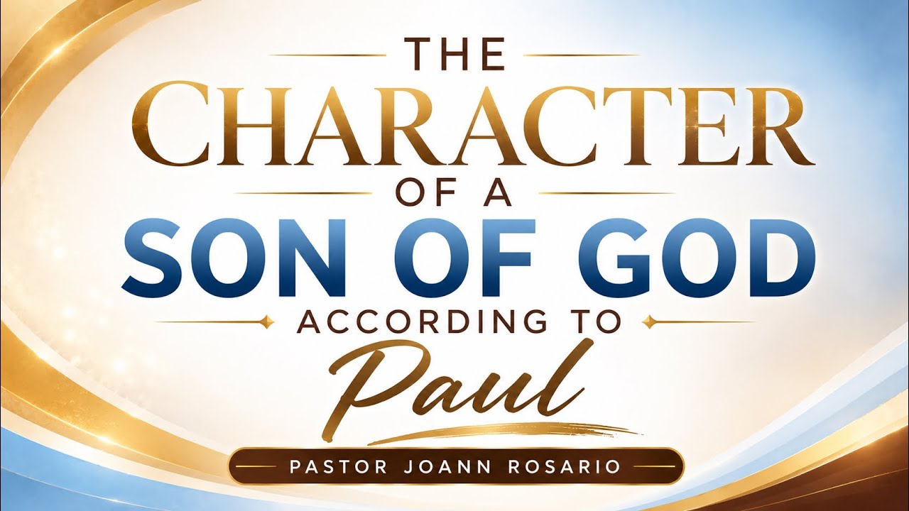 The Character of a Son of God According to the Apostle Paul : Pastor Joann Rosario 
