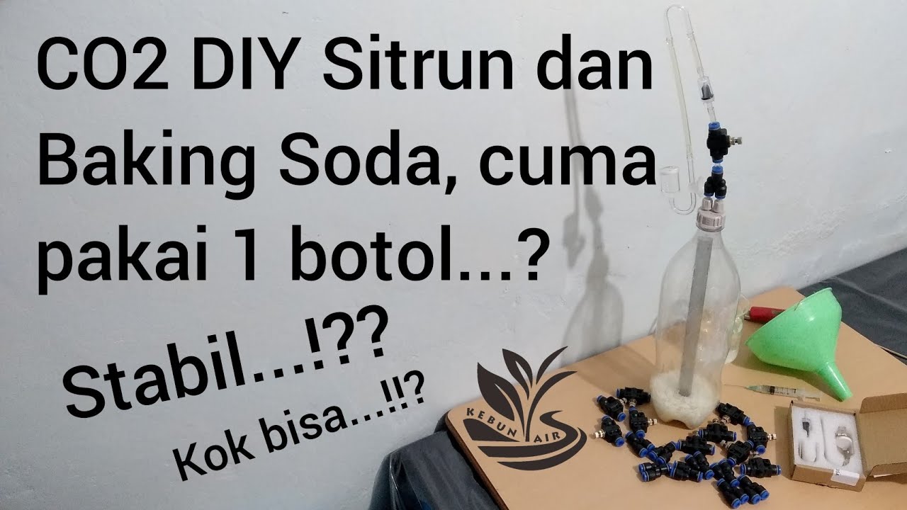 CO2 DIY Citric Acid / Sitrun - Baking Soda (CO2 Cisod) terbaik, cukup pakai 1 botol