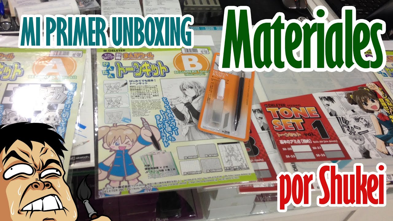 Primer Unboxing - Tramas (screentones) y hojas para manga por @ShukeiArt