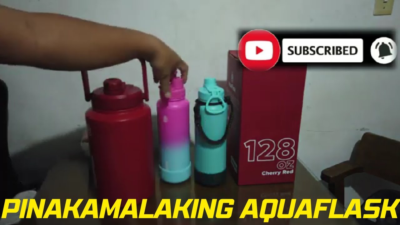 Vlog#52   Pinakamalaking AQUAFLASK  128 oz.