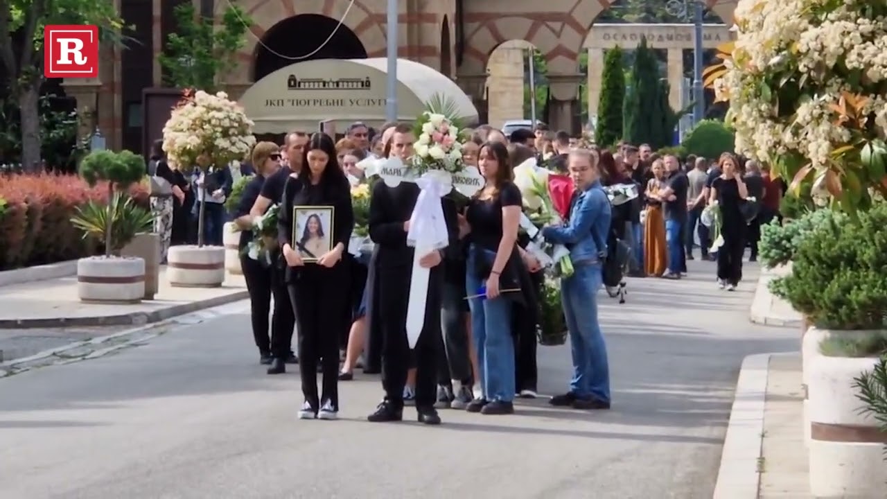 Tužna povorka na sahrani Mare Anđelković