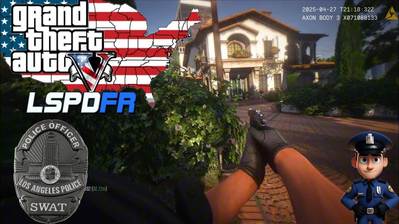 [NO COMMENTARY] GTA V | LSPDFR - LAPD SWAT PATROL, PROTESTS AND HOMES RAIDS, #gaming #LA