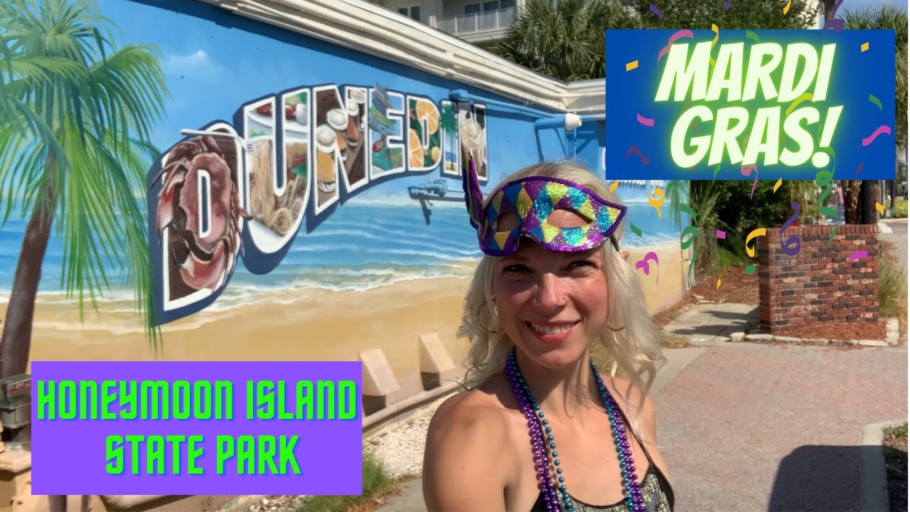Dunedin, FL | Mardi Gras Celebrations + Honeymoon Island | Solo Female Van Life