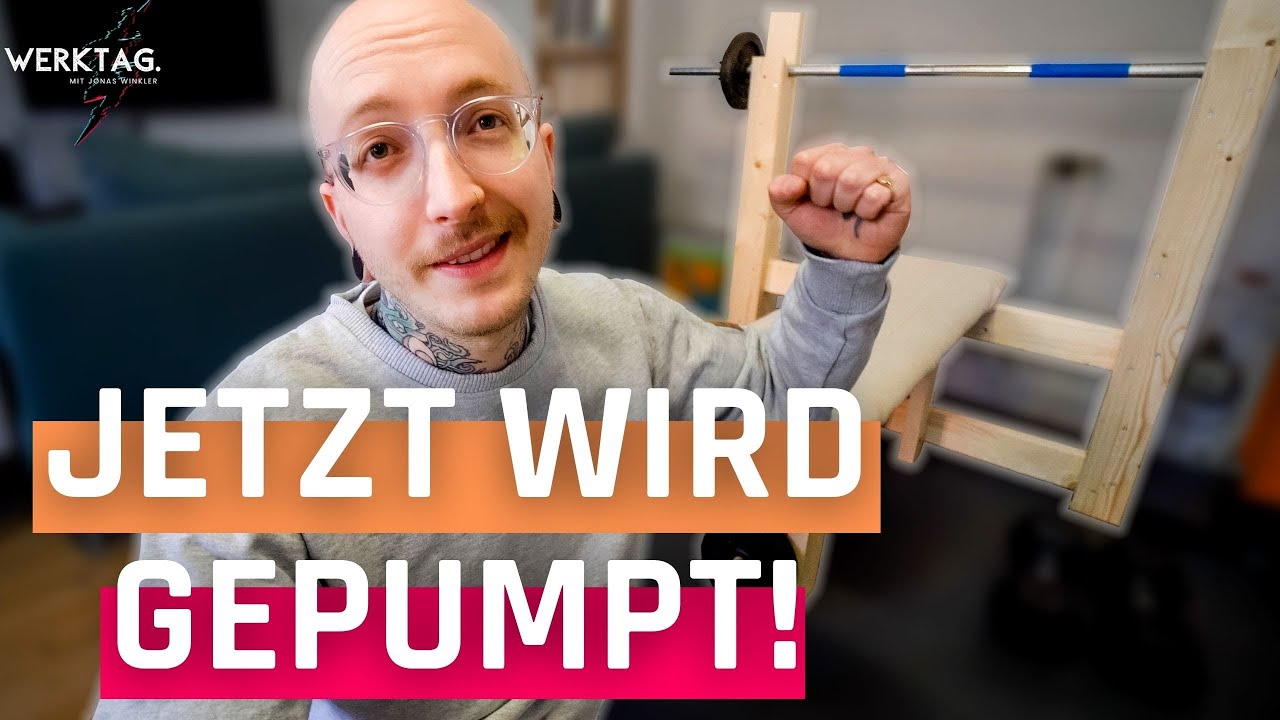 Stabile HANTELBANK selber bauen - in nur 40 Minuten! 💪 | 30.04.21 | #WERKTAG. mit Jonas Winkler
