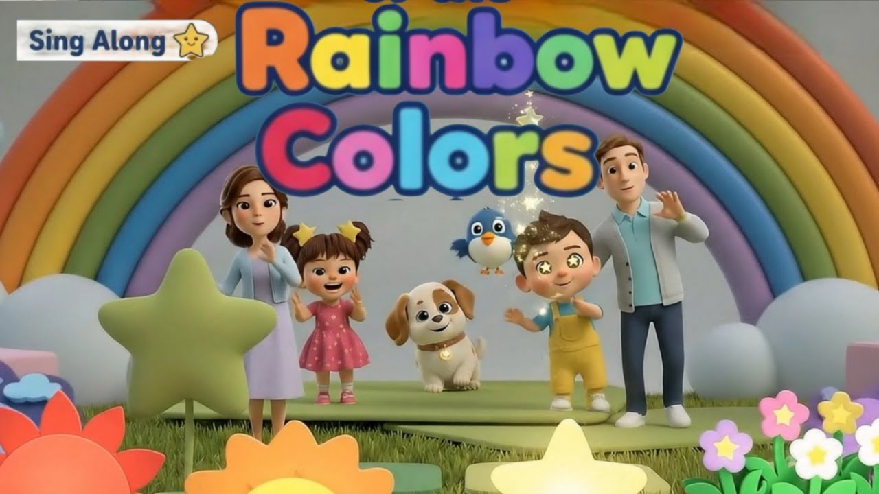 Rainbow Colors 🌈 + More Fun | Sing Along with Twinkle, Buddy & Starry Bird | Nursery Rhymes for Kids