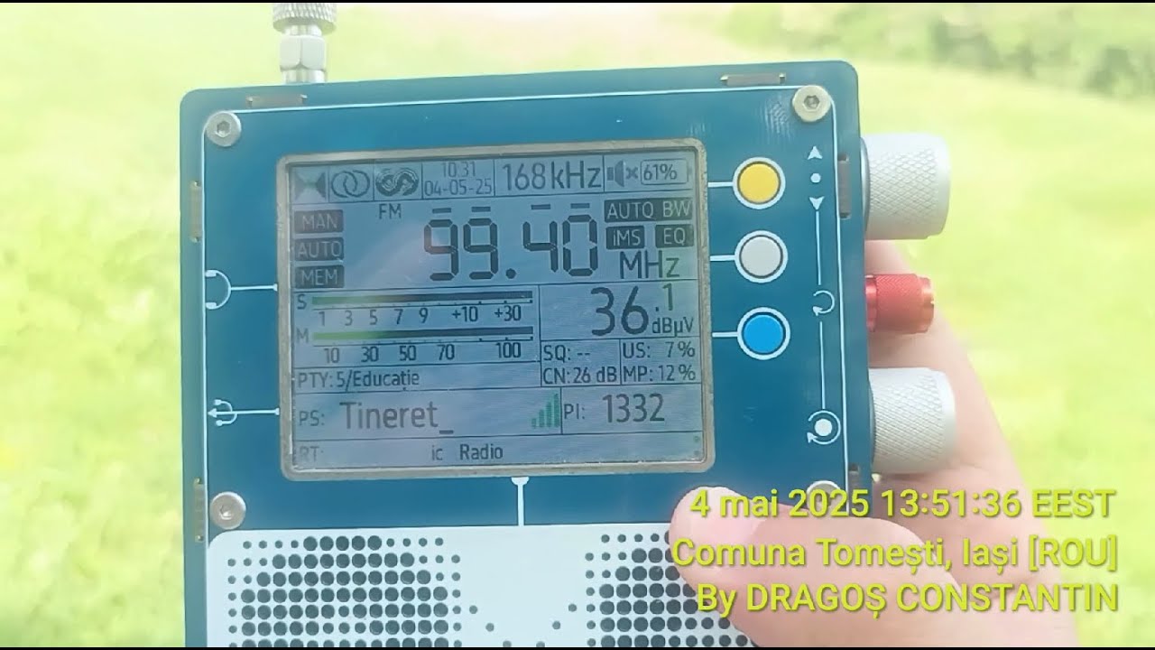 FM BANDSCAN in Tomești, Iași, Romania [4.05.2025]