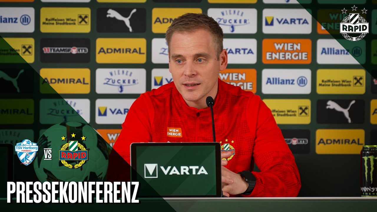 Pressekonferenz vor dem Spiel gegen Hartberg