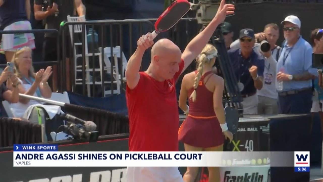 Andre Agassi wins pro pickleball debut at US Open Pickleball Championships