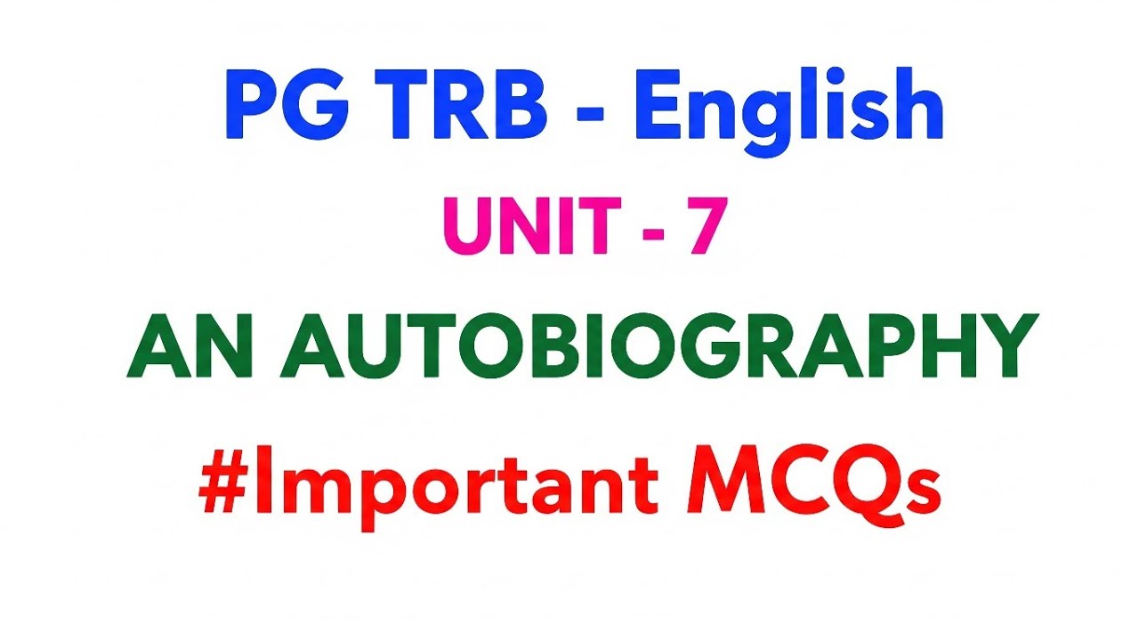 An Autobiography by Jawaharlal nehru #pgtrbenglish #ugtrbenglish #ugcnetenglish