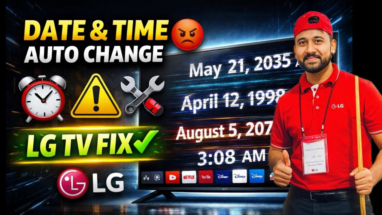 LG TV Date & Time Auto Change Problem | Fix in 1 Minute | Easy Solution