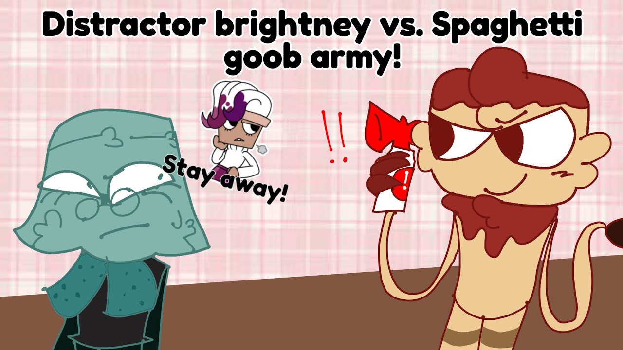 Distractor Brightney vs. Army of Spaghetti Goobs! (THEY GRIEFED ME!)