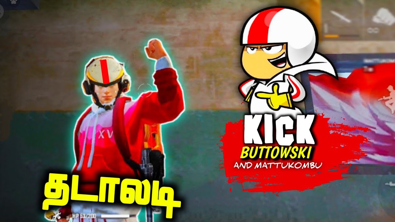 🤘KICK BUTTOWSKI AND MATTUKOMBU ||💥Free Fire Classic Rank Match Game Play Tamil || funny commentry