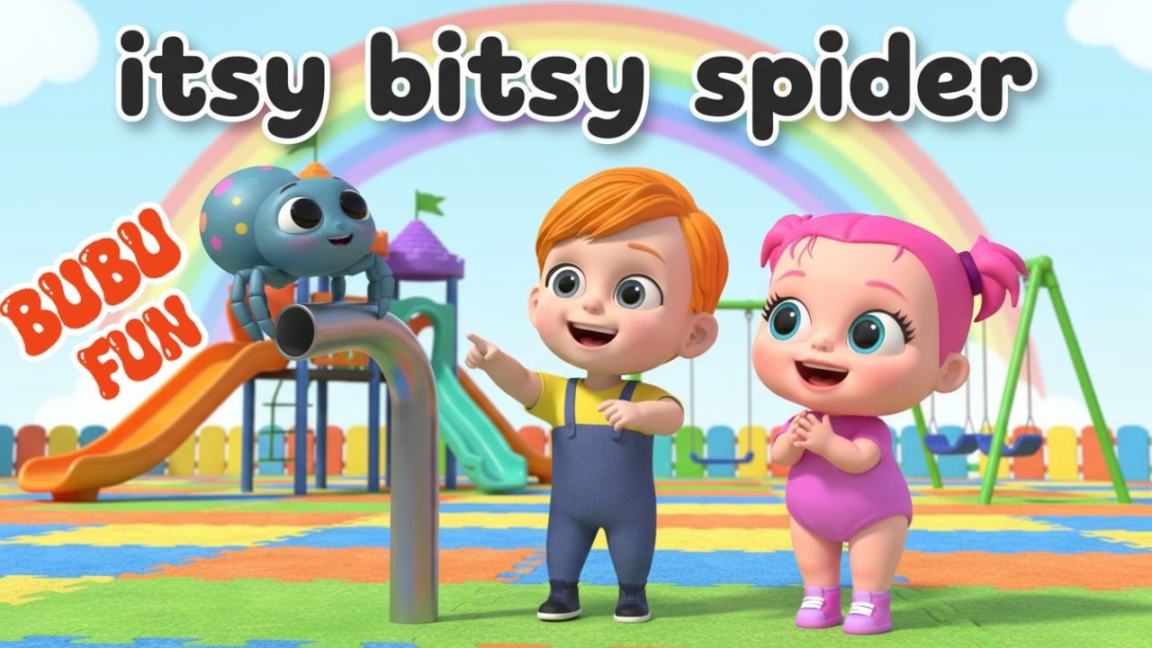 Itsy Bitsy Spider 🕷️ | Cute Spider Song | Nursery Rhymes for Kids