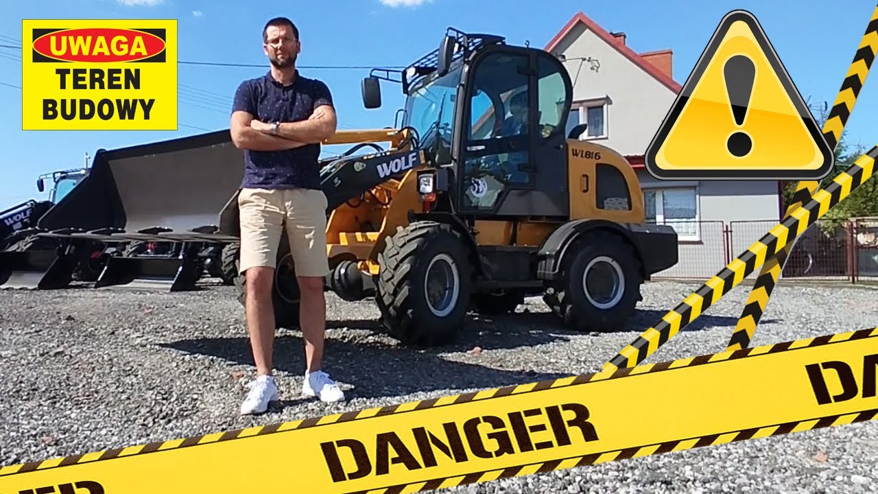 Ładowarka budowlana / rolnicza przegubowa WOLF 816 oraz 816T. Udźwig 1,7 T .