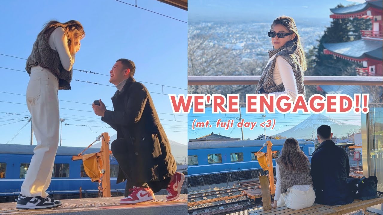 JAPAN VLOG: DIY Mt. Fuji Winter Trip— Chureito Pagoda, Shimoyoshida, Proposal Video