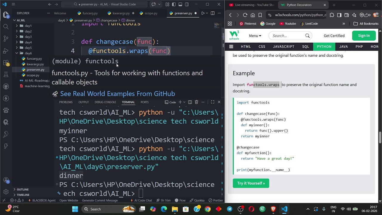 Learning AI From Zero – Python Basics | Live Study With Me | Day 6