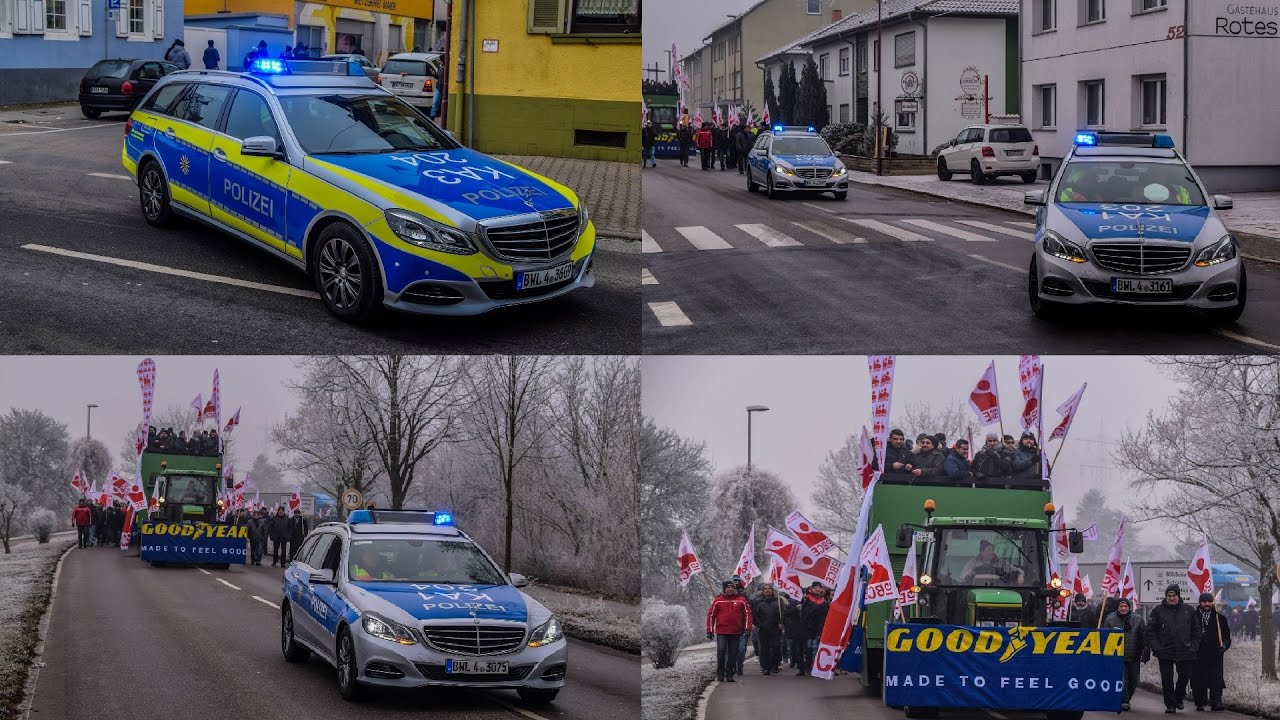[DEMONSTRATION GOODYEAR PHILIPPSBURG] Kampf gegen Stellenabbau | POLIZEI im Einsatz